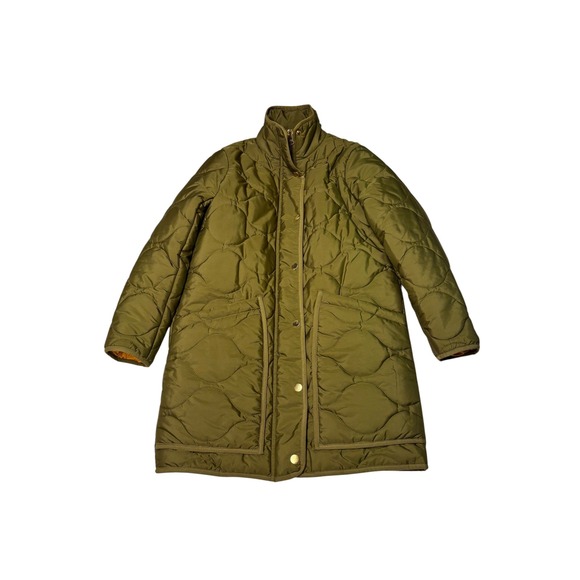 J.Crew Jackets & Blazers - J.Crew Signature‎ Puffer Jacket Olive Green Quilted Primaloft XXSP Womens